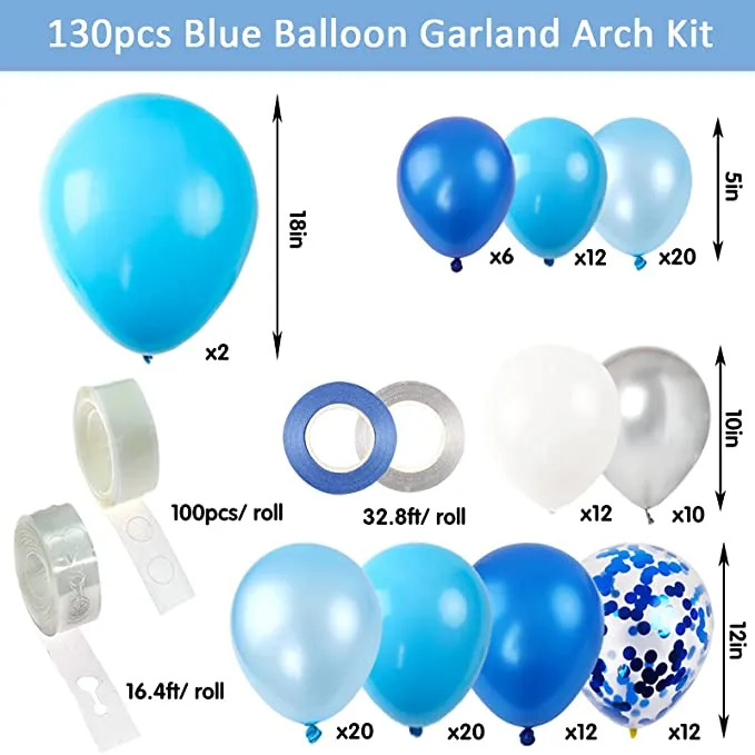 Snowflake Balloons Garland Arch Kit2