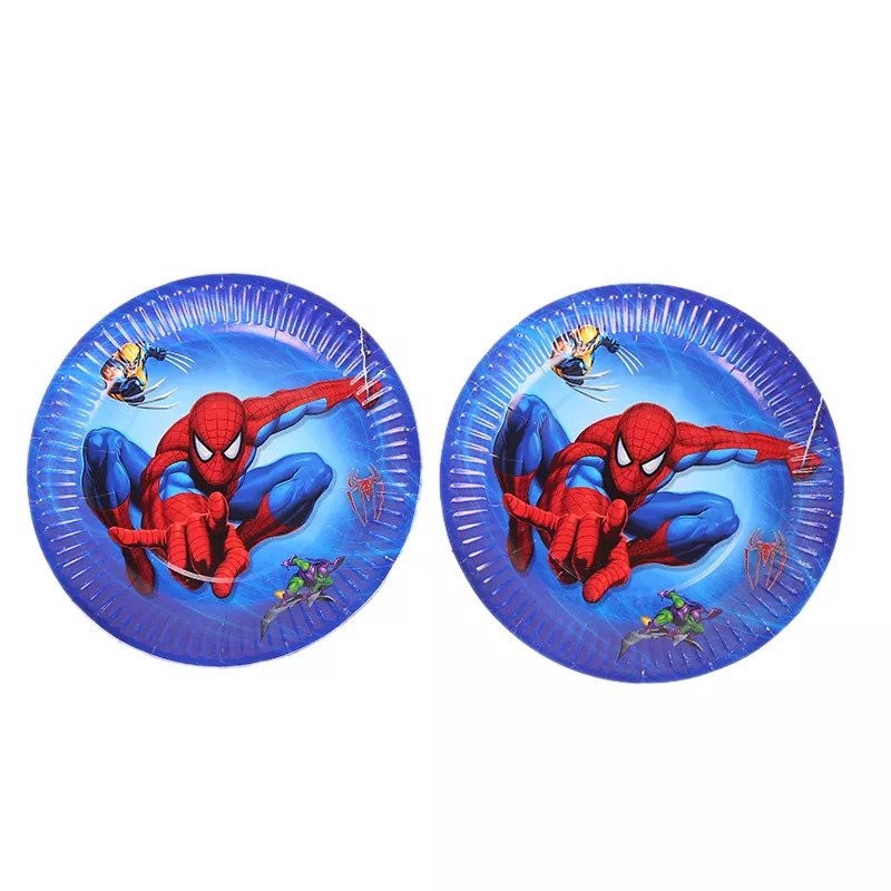 Spiderman Party Supply Set Plates